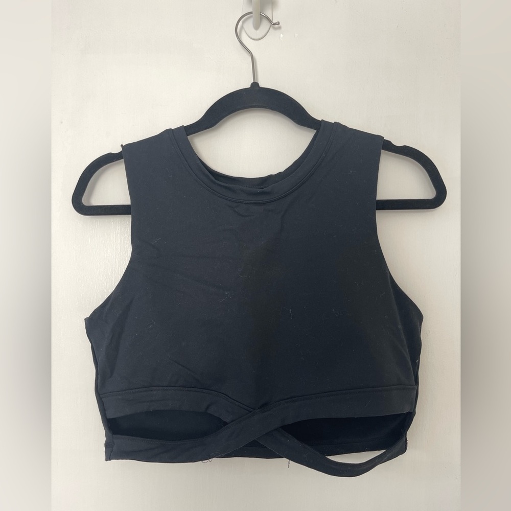 Til You Collapse Black Cropped Top